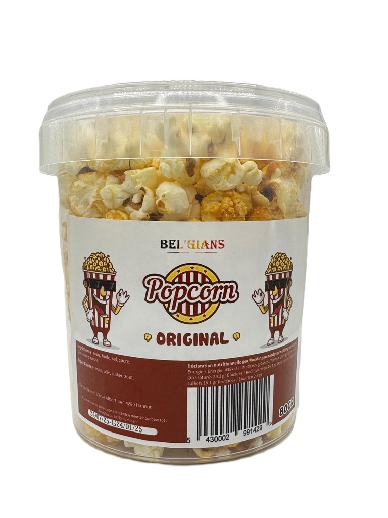 Pop Corn Bel'Gians - Original 80gr X 8