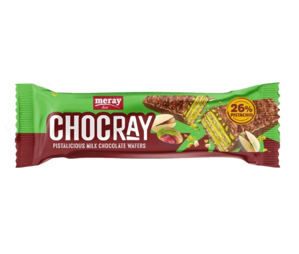 Meray Chocray Chocolat au lait et pistache 35 g