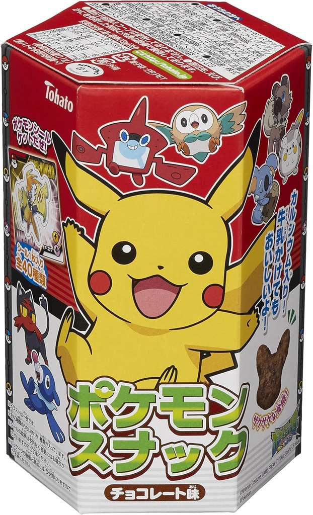 Tohato Pokemon Snack Chocolate 23 g x 6 Packs