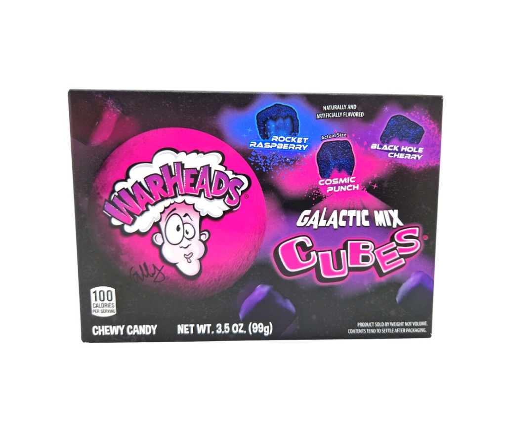 Warheads Galactic Cubes Theater Box 99 g