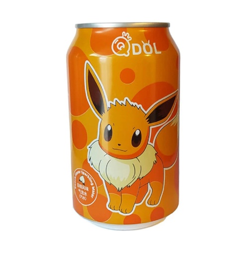 [503797] QDOL Pokemon Evoli Peach Flavoured Sparkling Water 330 ml