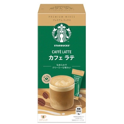 [3002] Starbucks Premium Mix Caffe Latte 4 sticks 56g