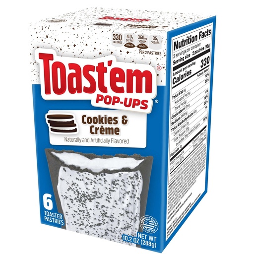 [SS000832] Toast'em Pop-Ups Frosted Cookies & Creme 288 g