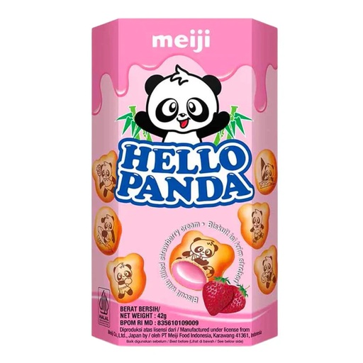 [SS000905] Meiji Hello Panda Strawberry 42 g