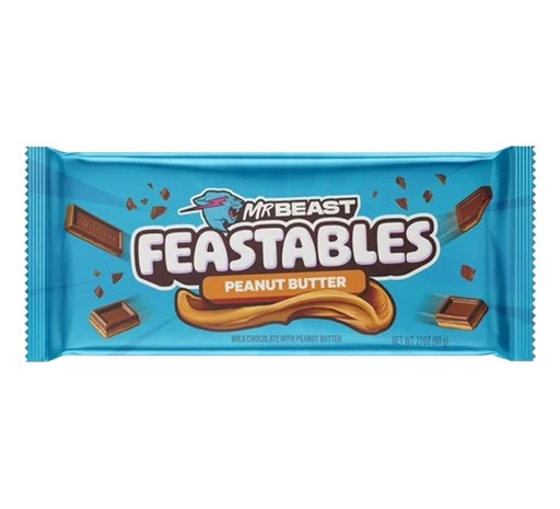 [SS001020] Mr Beast Feastables Chocolate Peanut Butter 60 g