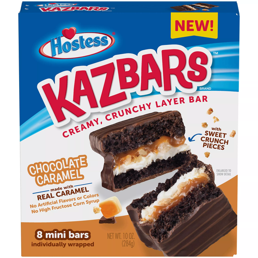 [SS001044] Hostess Chocolate & Caramel Kazbars 284g