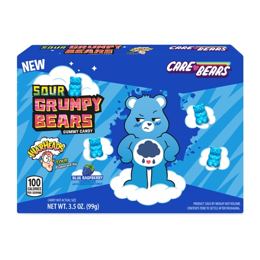 [SS001051] Warheads Care Bears Sour Grumpy Bears 99 g