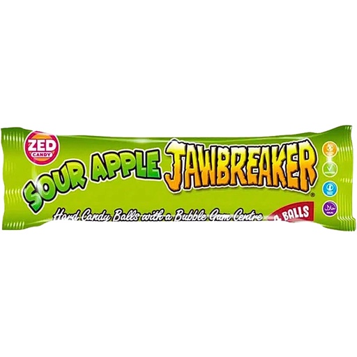 [SS001170] Zed Sour Apple Jawbreaker 4 Balls