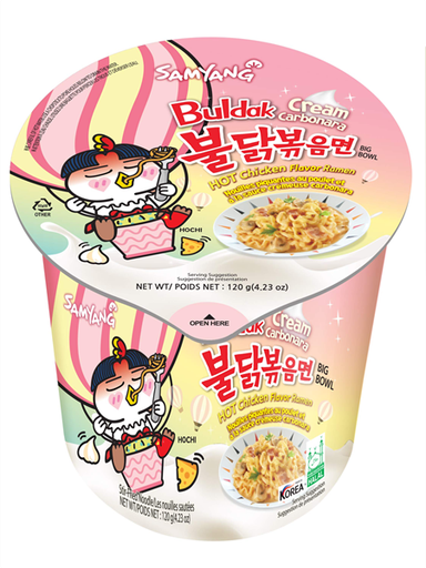 [SS001200] Samyang Buldak Cream Carbo Ramen Big Bowl 120 g