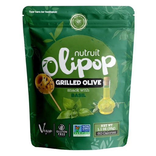 [SS001205] Nutruit Olive Snack Grilled & Basil 33 g