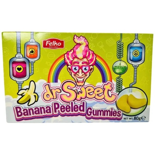 [SS001255] Dr Sweet Peeled Banana Gummies 80 g