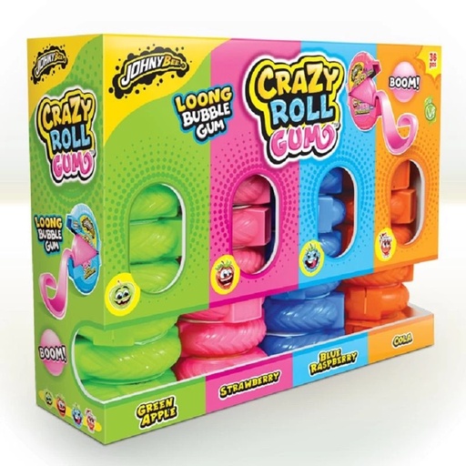 [SS001307] Johny Bee Stand Crazy Gum Roll 15 g