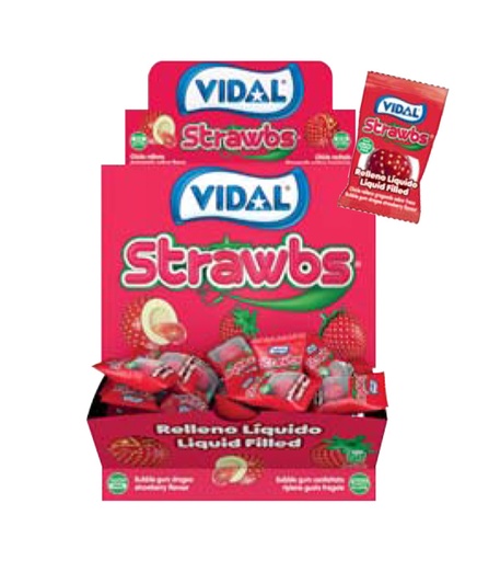 [SS001456] Vidal Box Strawberry Bubble Gum