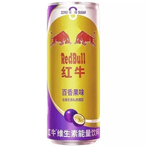 [SS001534] Red Bull Zero Sugar Passion Fruit Flavor 325 ml