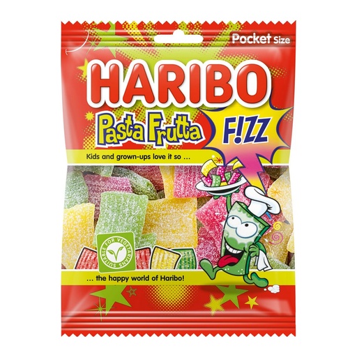 [SS001848] Haribo Pasta Frutta Fizz 28 x 70 gr