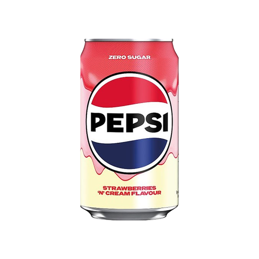 [SS001882] Pepsi Zero Sugar Soda Strawberries & Cream 330ML