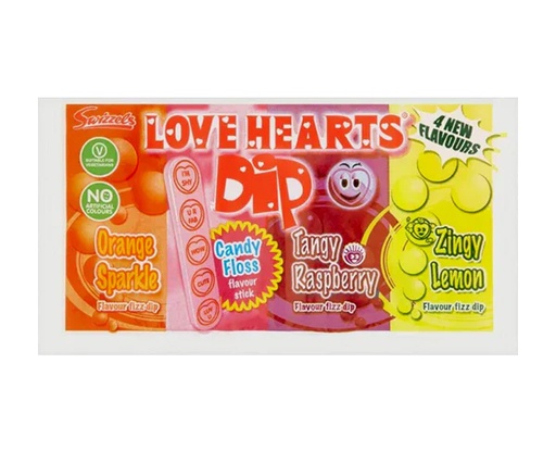 [SS001935] Swizzels Love Hearts Dip 23 g