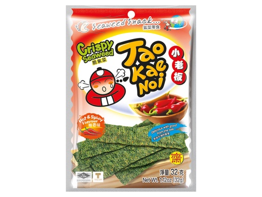 [SS001946] Taokaenoi Chips d'Algues Extra Piquantes 32 g