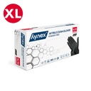 Hynex Gants Jetables Nitril 100 pièces Sans Poudre Noir XL