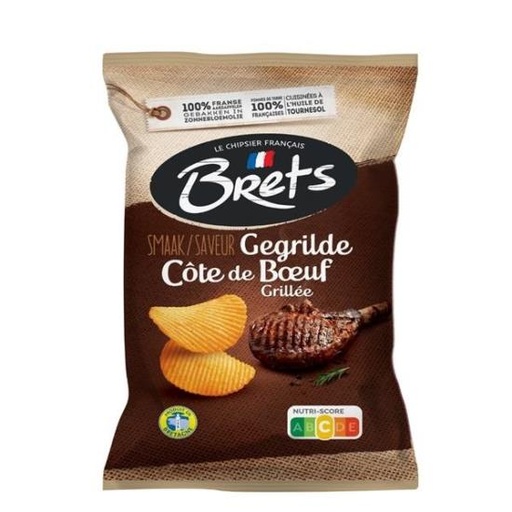 [SS001998] Bret's ondulées Côte de Boeuf grillée 125 g