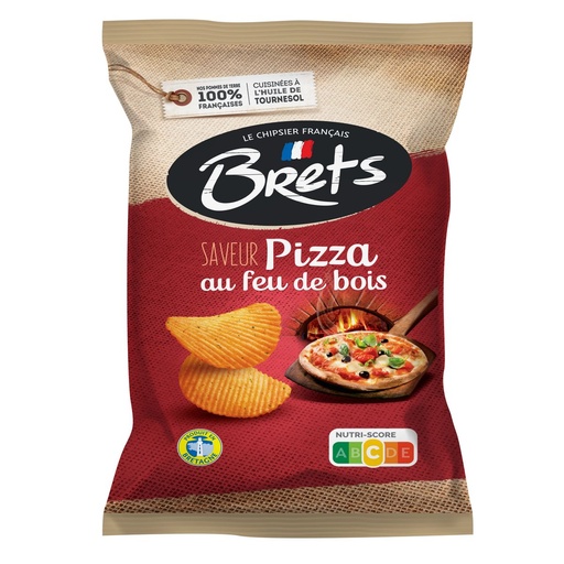 [SS002000] Bret's ondulées Pizza au Feu de Bois 125 g