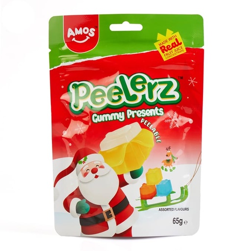 [SS002009] Amos Peelerz Gummy Christmas Presents 65g