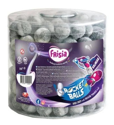 [SS002043] Frisia Rocket Balls Salmiak 200 pièces