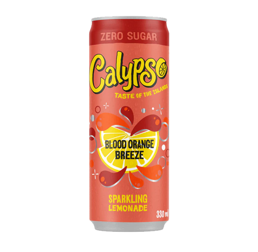 [SS002146] Calypso Sparkling Lemonade Blood Orange Breeze Zero Sugar 330ml