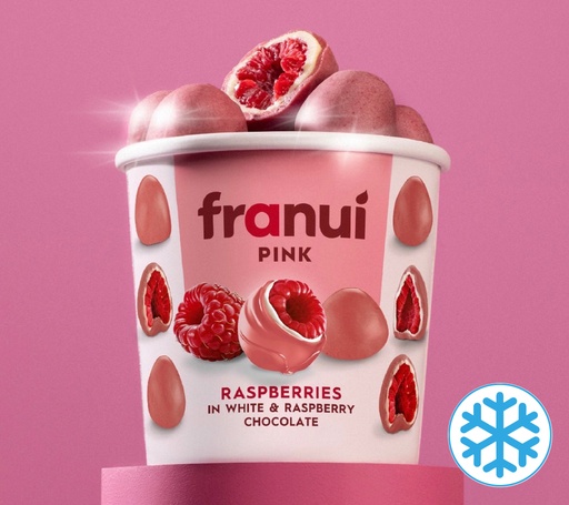 [SS002171] Franui Pink Raspberry in White Chocolate 150 gr