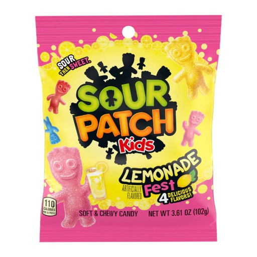 [503532] Sour Patch Kids Lemonade 102 g