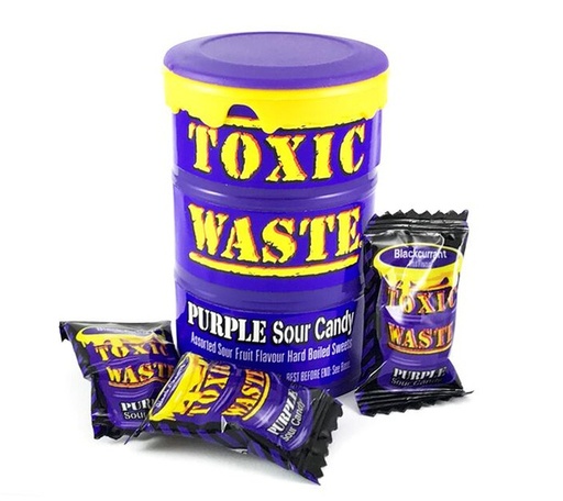 [503621] Toxic Waste Purple Sour Candy Drum 42 G
